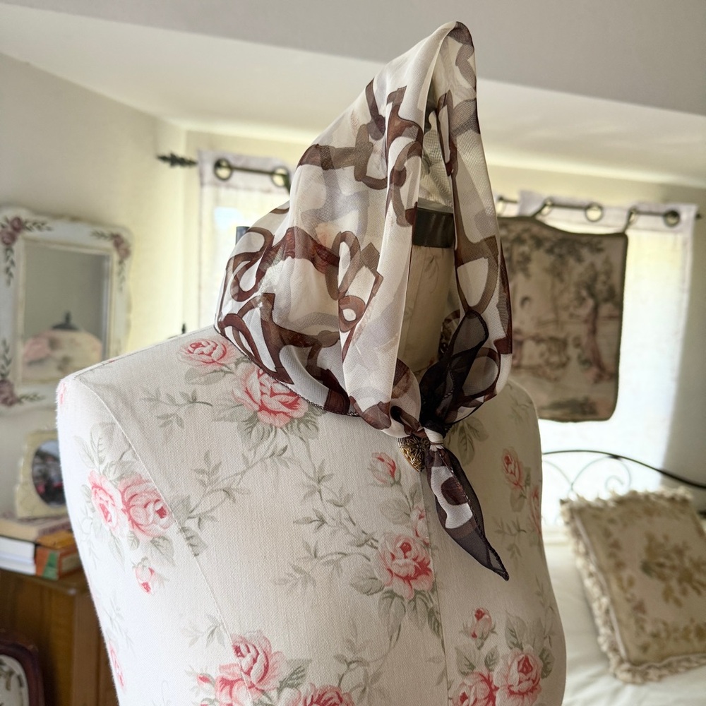 vintage brown scarf